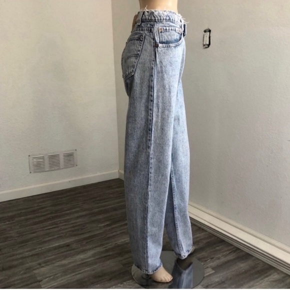 Vintage LEVI’S 550 raw hem on waist high waist jeans blue - Picture 16 of 16